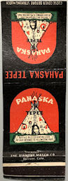 #TM115 - Rare Pahaska Tepee Matchbook Cover - Buffalo Bill Yellowstone