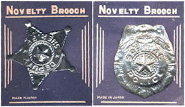 #TY678 - Pair of Carded Tin Sheriff and Special...