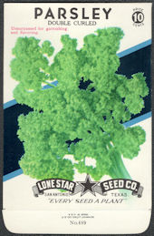 #CE66.2 - Double Curled Parsley Lone Star 10¢ Seed Pack - As Low As 50¢ each