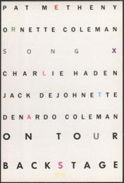 ##MUSICBP0082  - 1985 Pat Metheny Song X Tour OTTO Cloth Backstage Pass