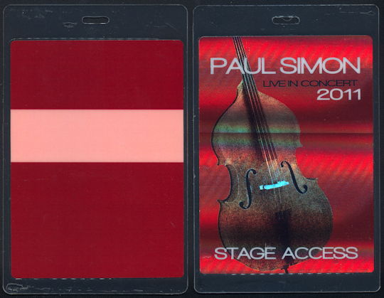 ##MUSICBP0197 - Paul Simon Live in Concert 2011 Hologram Backstage Pass