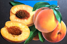 #SIGN264 - Two-Sided Diecut Paper Banner Picturing Peaches