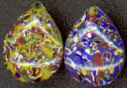#BEADS0134 - Pear Shaped Millefiori Glass Cabochon - Pick Your Color