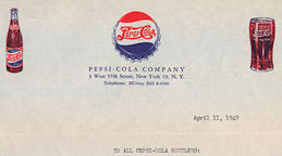 #UPaper131 - Pepsi Cola Letterhead from the New York Plant