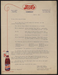 #UPaper088 - 1940s Pepsi Cola Letterhead - New York