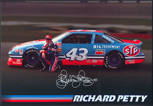 #CA109 - Large Richard Petty Licensed Metal Sign - As low as $3.50 each