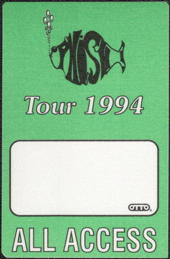 ##MUSICBP0095 - PHISH OTTO Cloth All Access Backstage Pass from the 1994 Tour