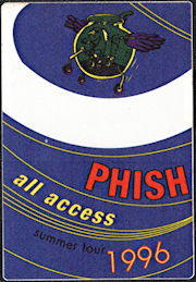 ##MUSICBP0524 - PHISH All Access OTTO Cloth Backstage Pass from the 1996 Summer Tour
