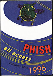 ##MUSICBP0524 - PHISH All Access OTTO Cloth Backstage Pass from the 1996 Summer Tour