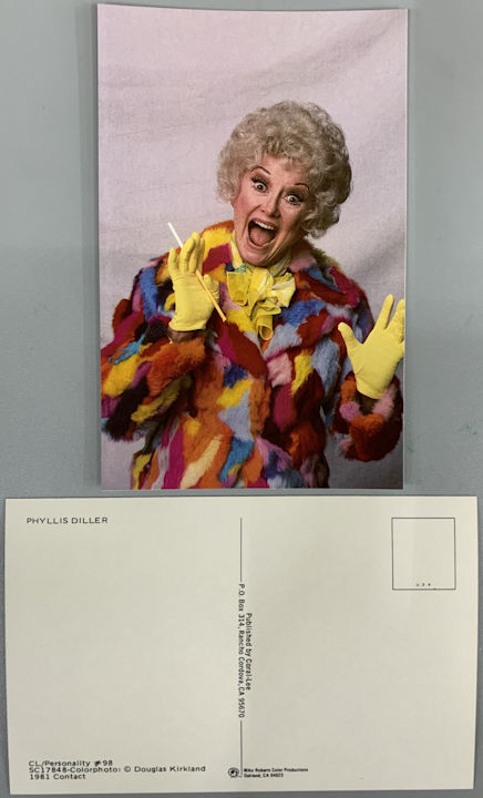 #CH652 - Group of 3 1978 Phyllis Diller Postcards