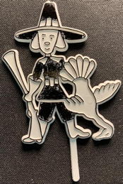 #HH263 -  Group of 4 Pilgrim Figure Thanksgiving Picks