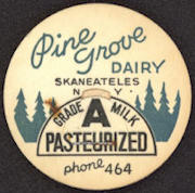 #DC133 - Pine Grove Dairy Pasteurized Grade A Milk Bottle Cap - As low as 10¢