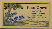 #DA079 - Pine Grove Dairy Creamery Butter Box - Skaneateles, NY