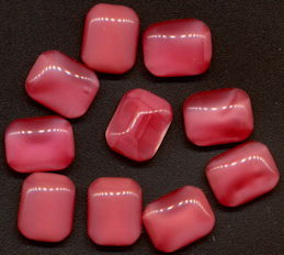 #BEADS0857 - Group of 10 Cushion Style Pink Moonstone Cabochons
