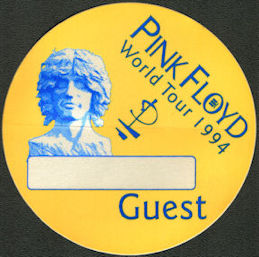 ##MUSICBP0843 - Pink Floyd OTTO Cloth Guest Backstage Pass from the 1994 Division Bell Tour