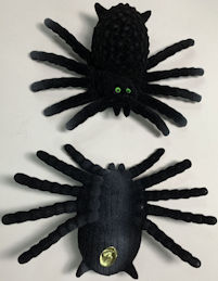 #HH238 - Plush Halloween Spider Decorations