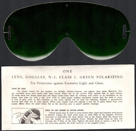 #MISCELLANEOUS310 - Group of 2 Packages of WWII Era Polaroid Goggle Aviation Lenses in Original Packages