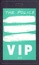 #MUSIC357  - 1983 The Police Laminated Backstage Pass from the Synchronicity Tour