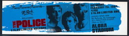 ##MUSICBPT0021 -  1984 The Police Ticket from the "Synchronicity" Tour at Aloha Stadium