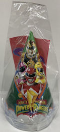 #CH505 - Full Unopened Package of 8 Mighty Morphin Power Rangers Party Hats