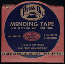 #CS345 - Full Box of Press-On Mending Tape with Advertising Inside