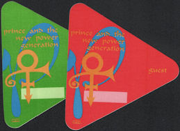 ##MUSICBP0657 - Pair of Prince and the New Power Generation OTTO Cloth Backstage Guest Passes from the 1992 Diamond & Pearls Tour
