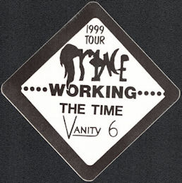 ##MUSICBP0018  - Prince with The Time and Vanity 6 1999 OTTO Working Backstage Pass