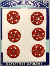 #CS545 - Card of Six World War II Era Buttons