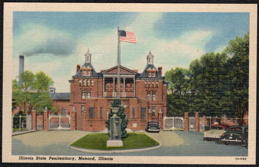 #UPaper238 - 1940s Linen Postcard from the Illinois State Penitentiary