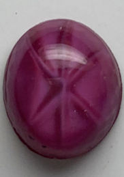 #BEADS0532 - 12mm Oval Purple Glass Star (Star ...