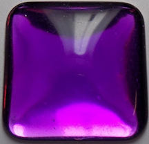 #BEADS0609 - Large 27mm Bright Purple Plastic Cabochon