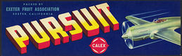 #ZLSG055 - Pursuit Grape Crate Label with Fight...