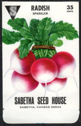 #CE212 - Sparkler Radish Seed Packet - Sabetha Seed House
