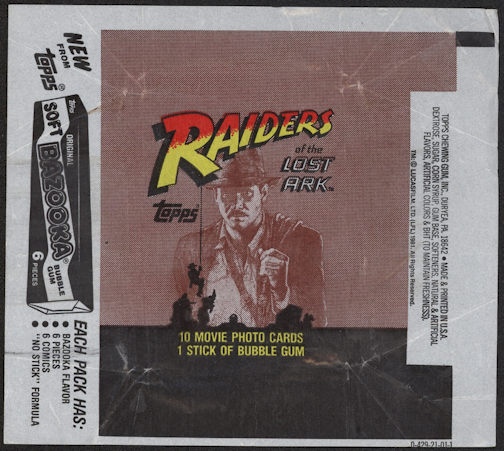 #ZZA231 - Raiders of the Lost Ark Pack Wrapper