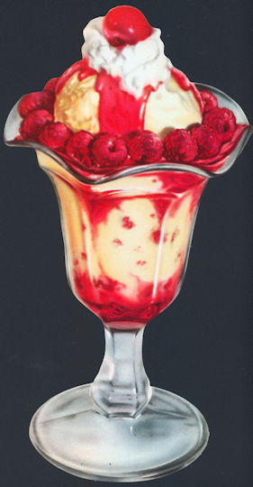 #SIGN183 - Raspberry Sundae Sign - As low as 50$ each