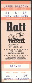 ##MUSICBPT932 - 1987 Ratt Ticket from St. Louis Concert