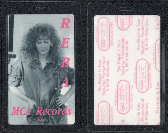 ##MUSICBP2224 - Reba McEntire 1991 Backstage Pass OTTO For My Broken Heart Tour