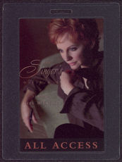 #MUSIC580 - Reba McEntire Laminated Backstage Pass from the Singer's Diary Tour