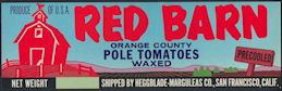 #ZLCA*013 - Red Barn Pole Tomatoes Crate Label