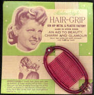 #CS245 - Red Hair Grip on Display Card