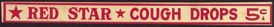 #SIGN105 - Waxed Cardboard Red Star Nickel Coug...