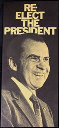 #PL426 - Richard Nixon 1972 Presidential Election Campaign Brochure  - Re-Elect The President