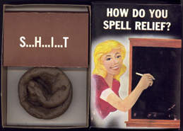 #TY547 - Illustrated Novelty Box Says "How Do You Spell Relief"