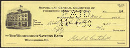 #PL292 - Early 1950s Republican Committee Check