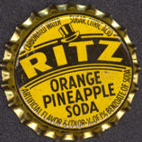 #BF081 - Ritz Orange Pineapple Cork Lined Bottle Cap