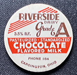 #DC315 - Riverside Dairy Chocolate Milk Bottle Caps