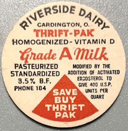 #DC270 - Group of 10 Riverside Dairy Milk Bottl...