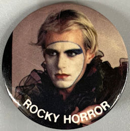 #CH642 - Licensed Rocky Horror Show Pinback - Pictures the Character Named Rocky Horror