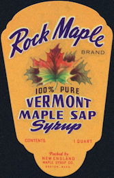 #ZBOT031 - Rock Maple Syrup Label