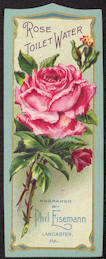 #ZBOT160 - Rose Toilet Water Barber Bottle Label - As low as 50¢ each